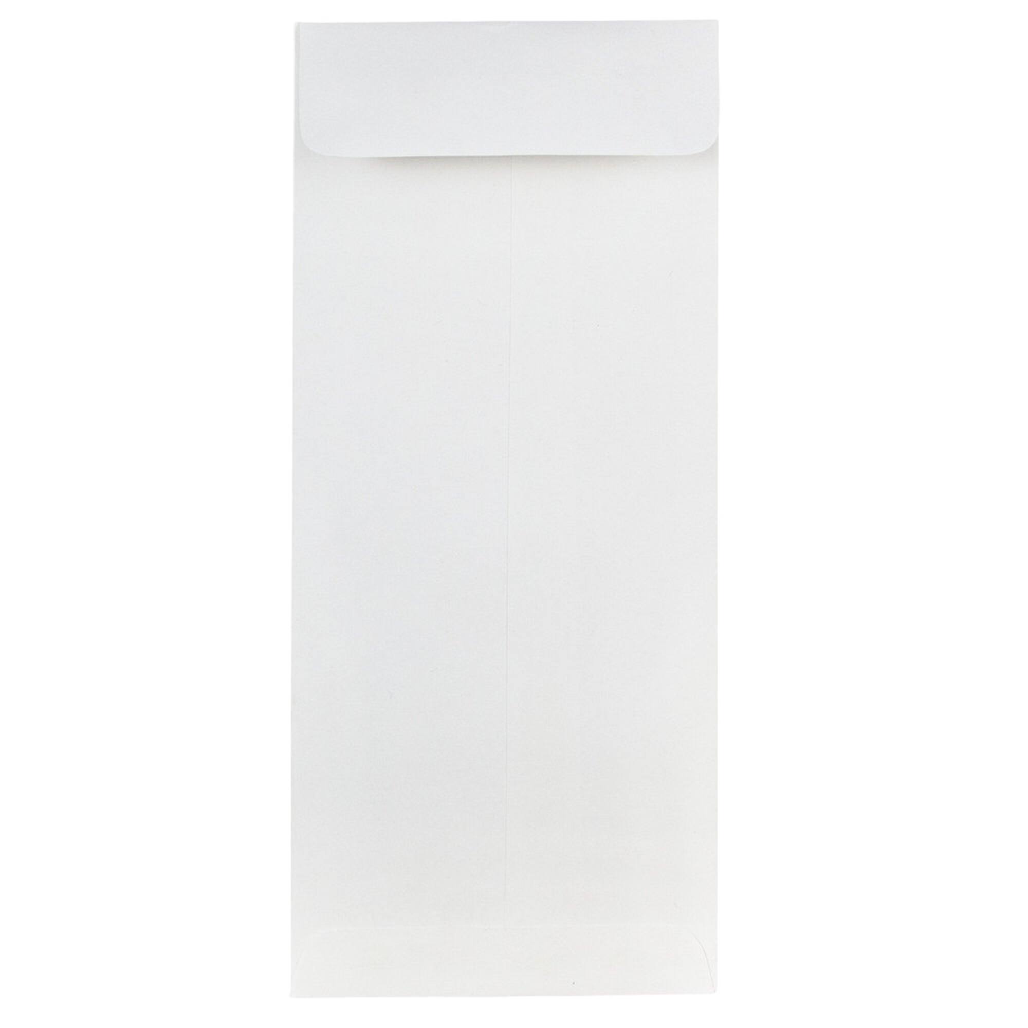 JAM Paper 4.12" x 9.5" Bright White Wove Business Strathmore Envelopes